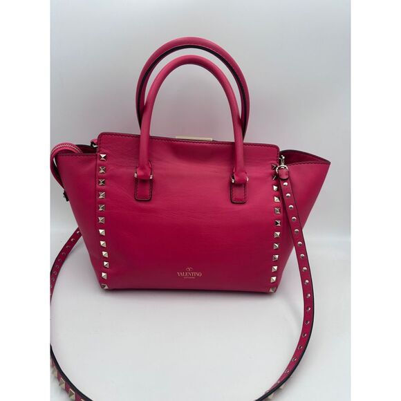 Valentino Garavani VALENTINO GARAVANI Rockstud Medium Pink Women's Handbag - Picture 2 of 6